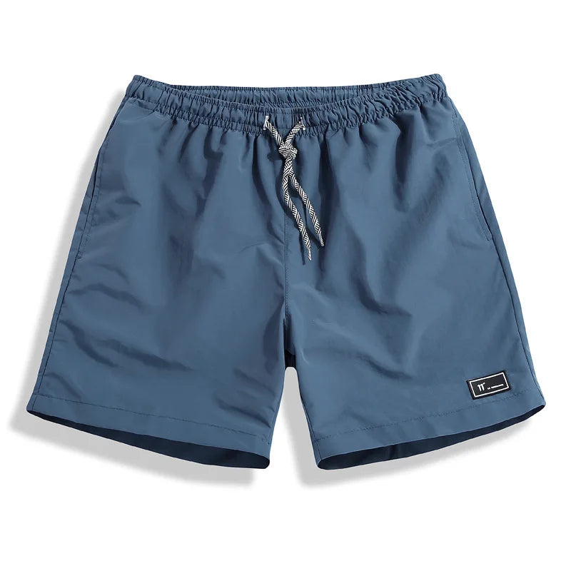 Casual Men's Summer Breeches Shorts Quick Dry Men Black Boardshorts Homme Classic Brand Clothing Beach Shorts Male