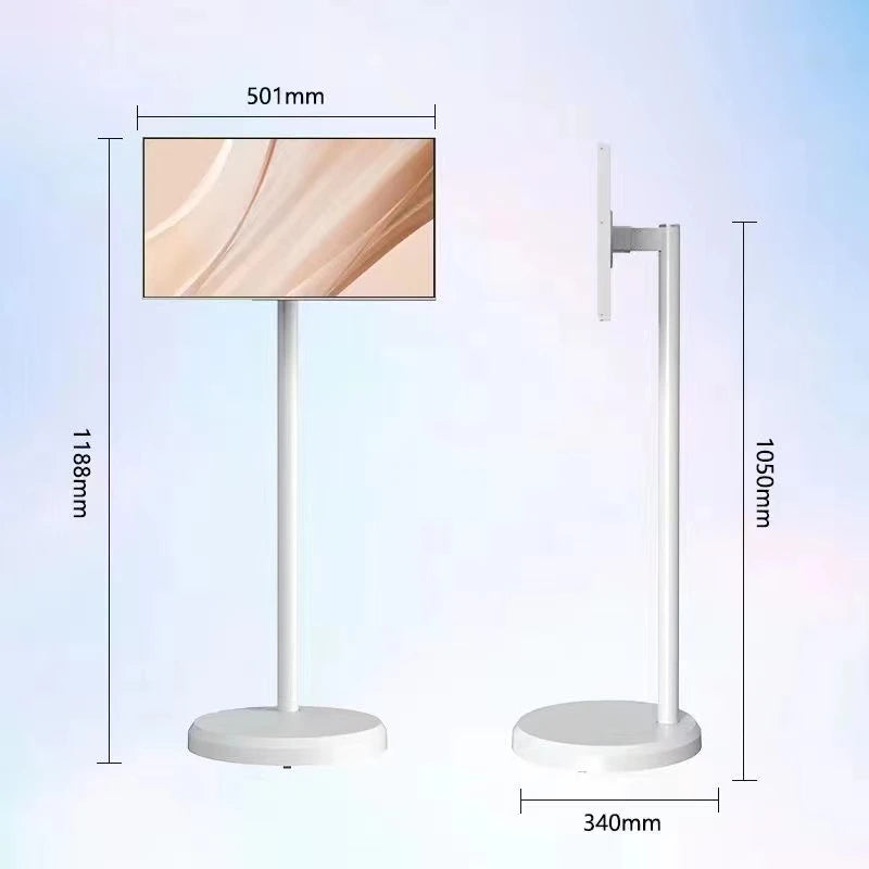 21.5 Inch Family Gathering Portable Smart Tv Wireless Projection LCD Portable Touch Screen Tv Stan by