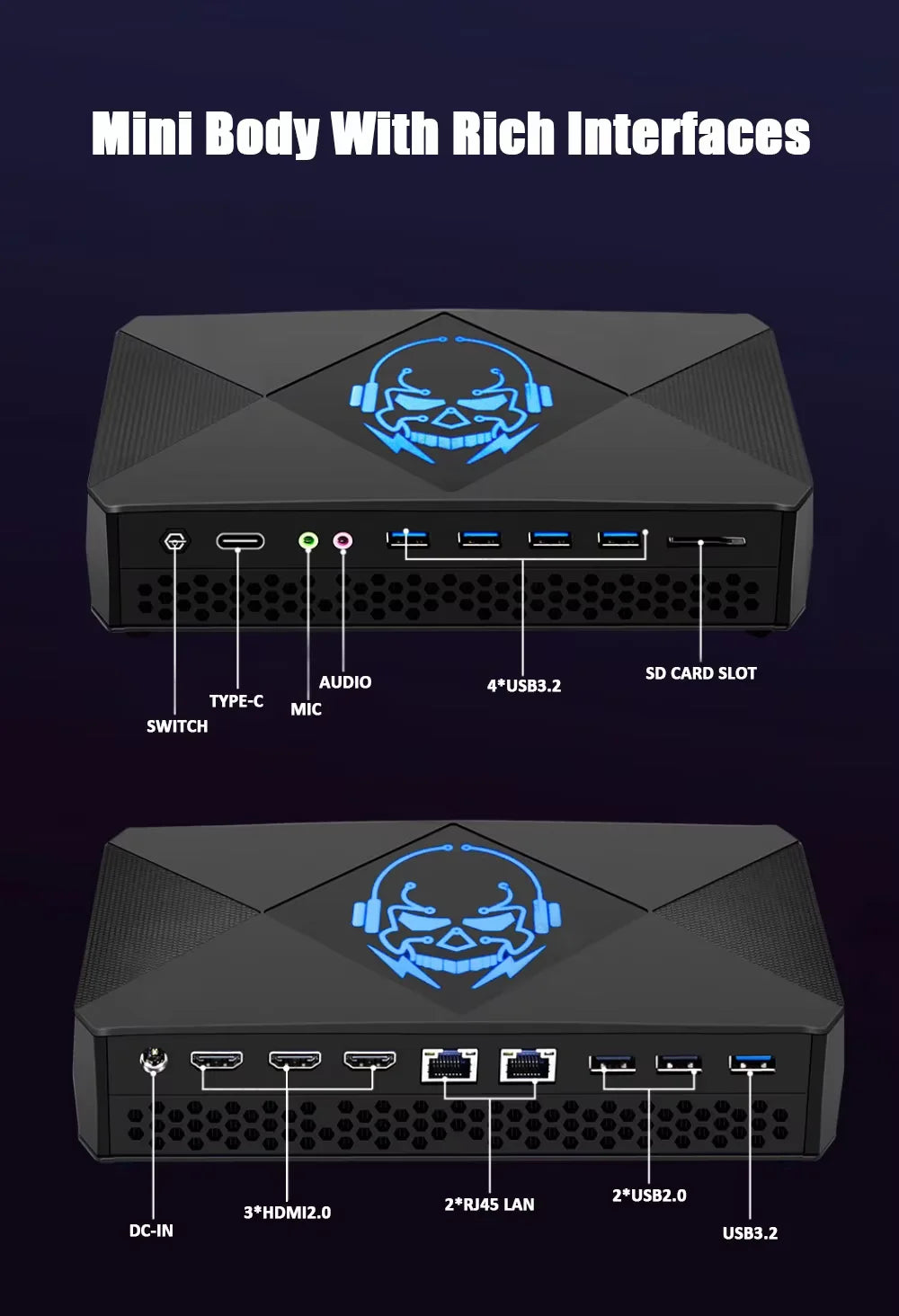 12th Gaming Mini PC Intel Core i9 12950HX i7 12650HX NVIDIA GeForce RTX 3060 12G  i7 13700H GDDR6 DDR5 NVME Windows11 Pro Wifi6