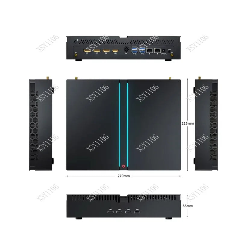 14th Gen  Core I9 Mini Gaming PC with RTX4070 Discrete Graphics Desktop Computer