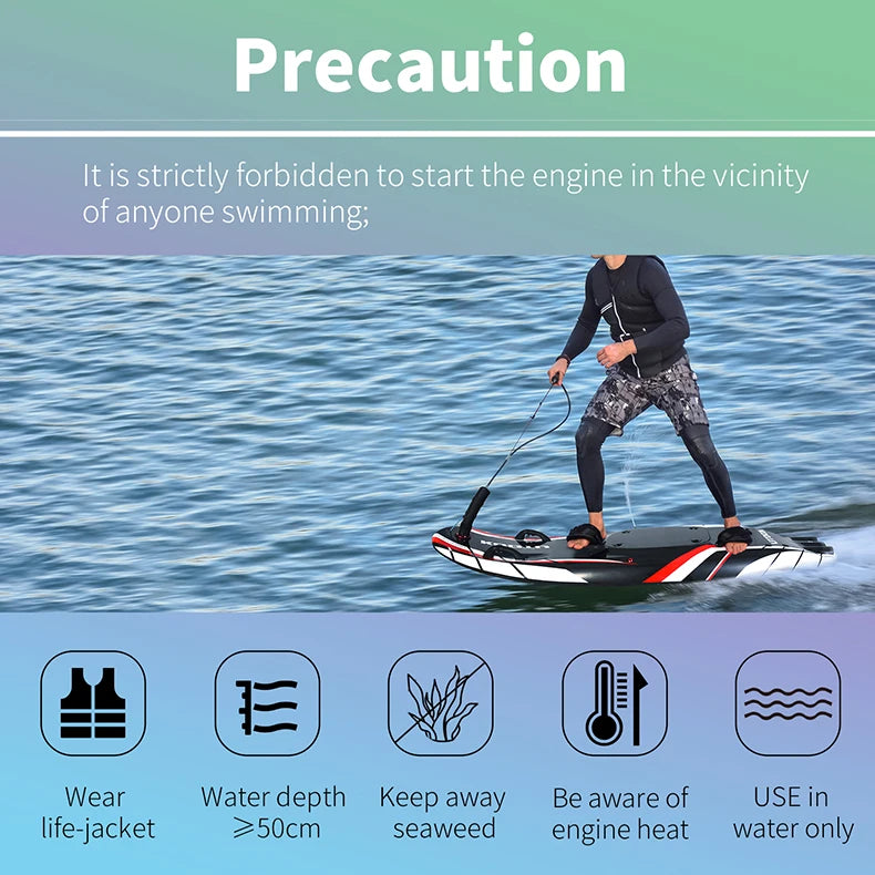 Full Carbon Fiber Jet Surfboards Fuel-powered surfboard 109cc Electric Power Water Surfboards