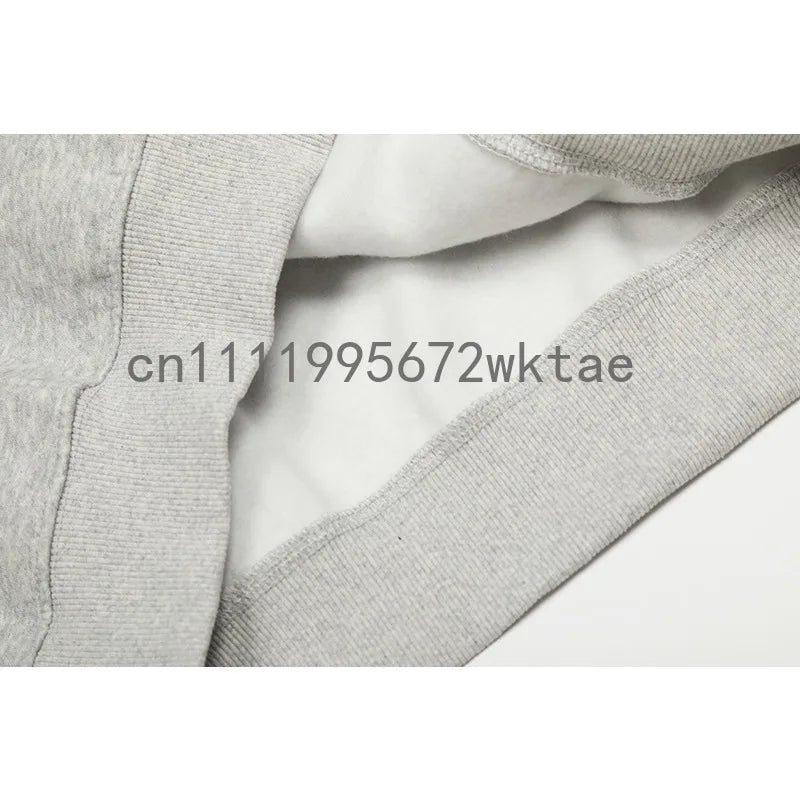 FW25 Double Line Jogging Set Men's Hoodies Luxury Design Front and Rear Silicone Letter Hoodies High Street Couple Pullover Set
