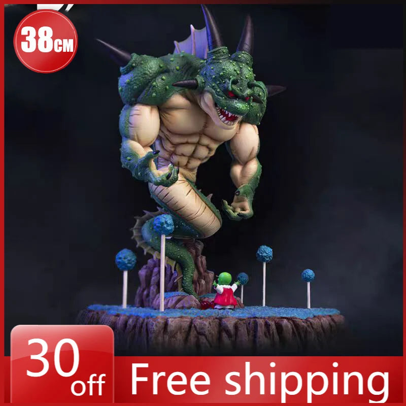 28cm Dragon Ball Figure TX Shenron Son Goku Anime Collection Model Desktop Ornament Decorations Holiday Gifts Children Toys