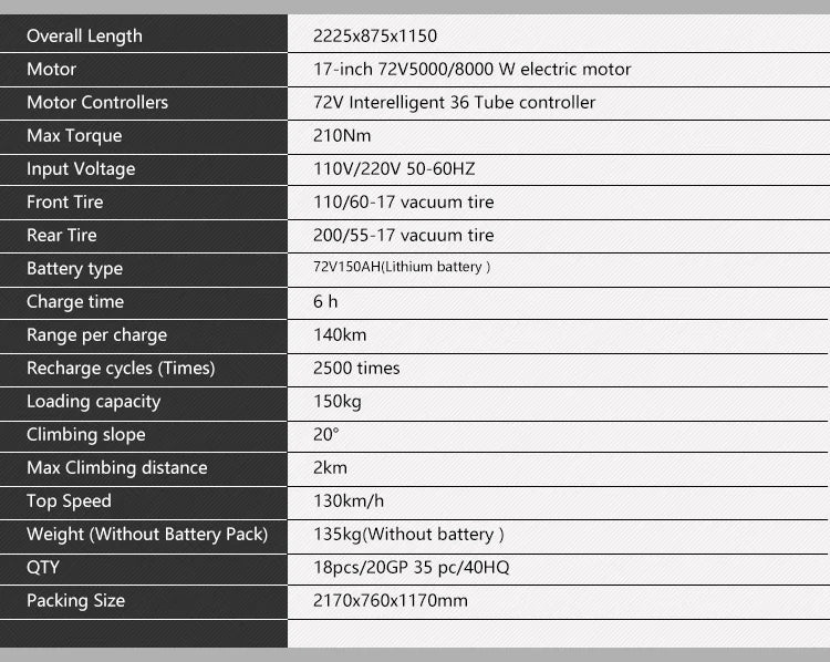 Zuimi High-end High Power 3000W 72V 40A E Motorcycle 110KM/H Fast Adult Racing Electric Motorcycle For Sale