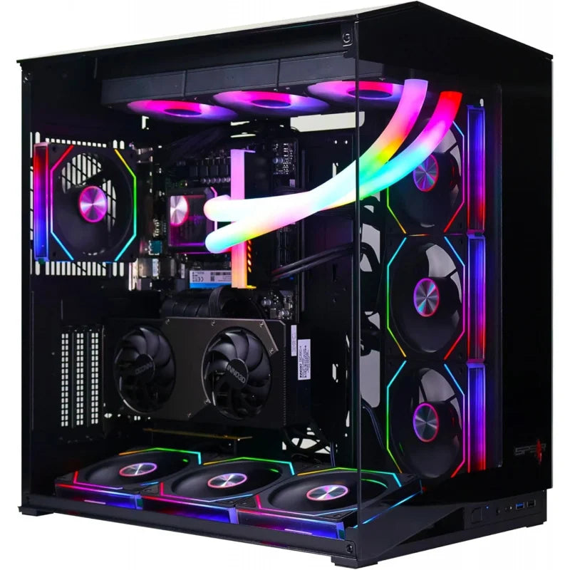 Gaming PC –  i5-14700F, RTX 5070 12GB, 32GB DDR5, 1TB NVMe SSD 3300MB/s, 700W PSU, 360mm ARGB Tube Water Cooler, Case with 7 AR