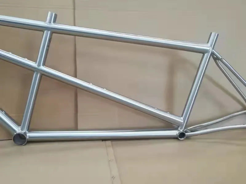 2021 Best Selling Lightweight Titanium Sports Bike Family Tandem Bicycle Frame With Double Seater