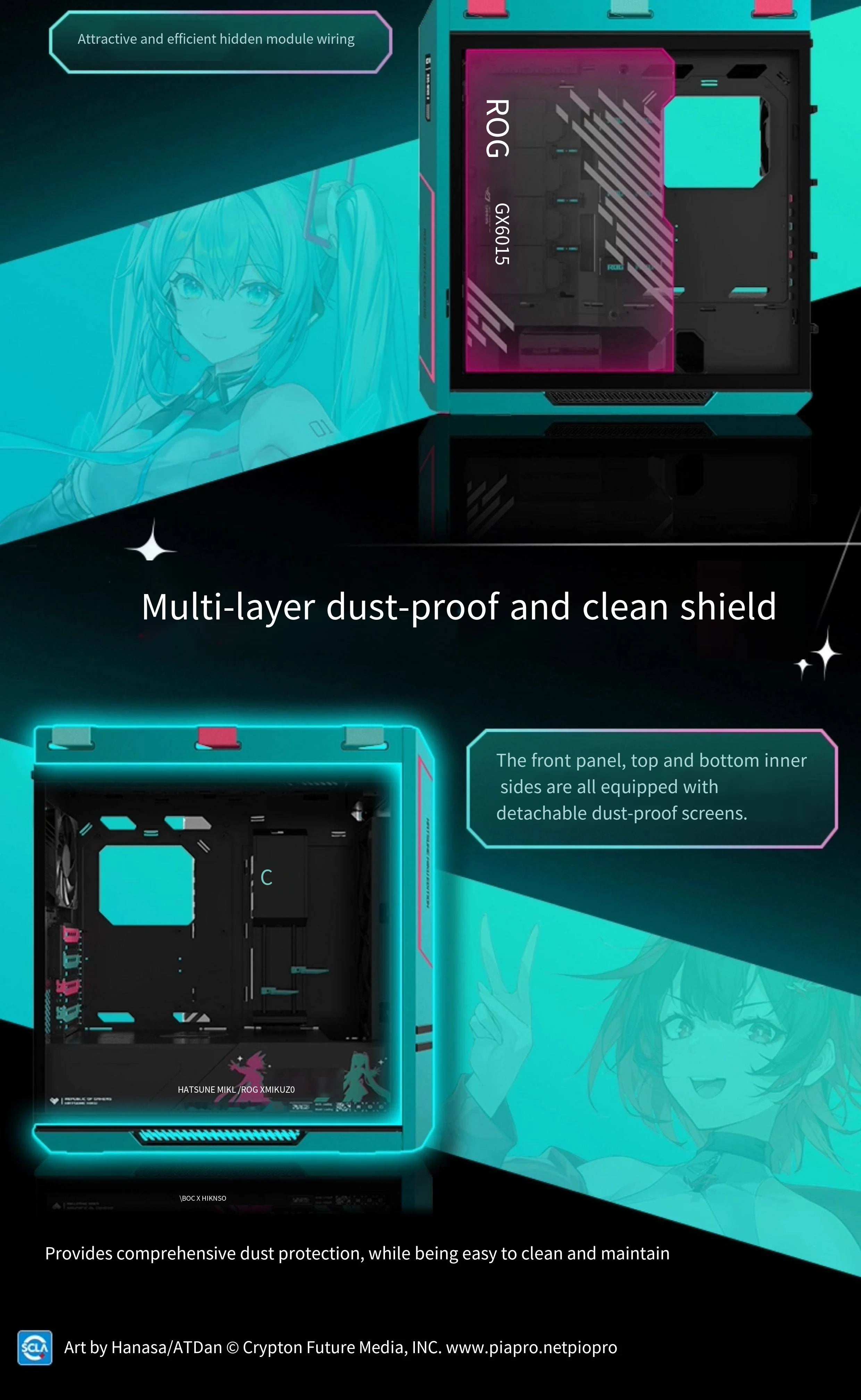 New ROG Strix Helios Gx601S ROJI Mid Tower Support 420mm Cooler ARGB for Gaming CASE Computer Case Only