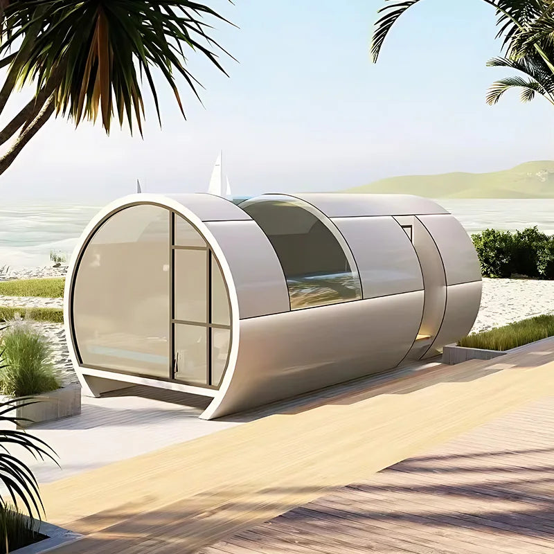Prefab Detachable Container House Sleep Tiny Outdoor Garden Office Pods Steel Material Villa for Holiday Village