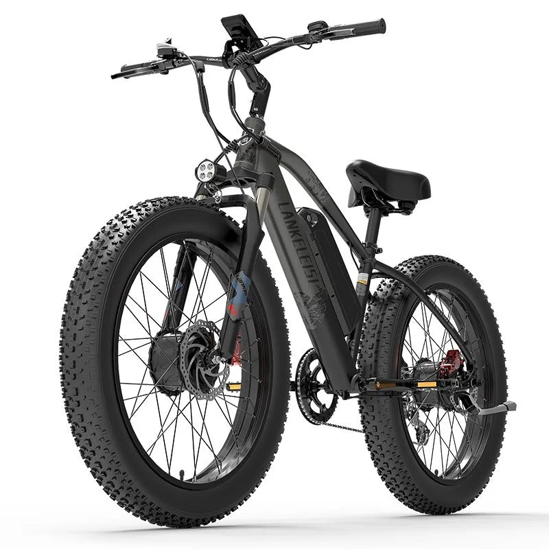2000W LANKELEISI MG740PLUS Electric Bike 26" 48V 20AH Dual Motor Mountain E-bike