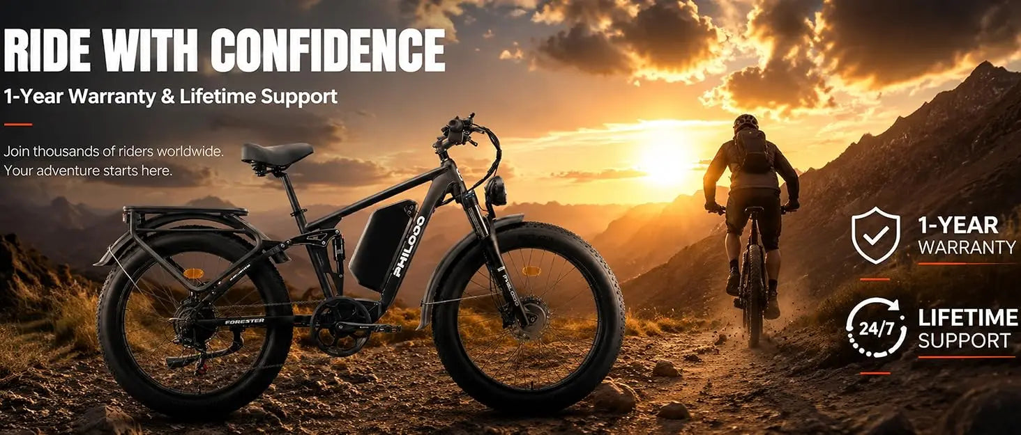Electric Bike for Adults, 5000 Dual Motor E-Bike, 60V 32AH Long Range Dirt Bike, Fat Tire Hunting Ebike for All Terrain, Full Su