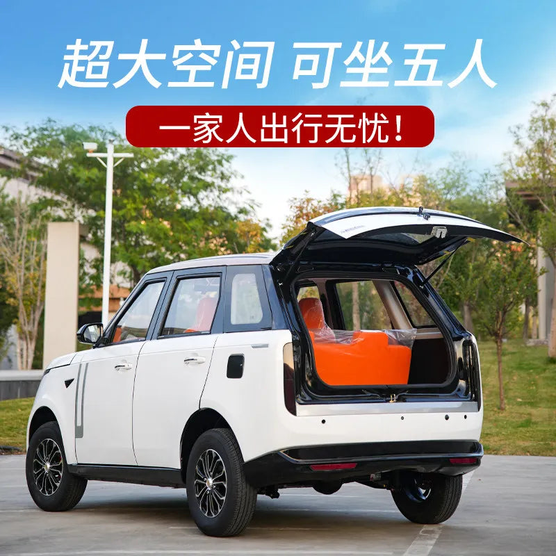 Laotou Le electric four-wheeler scooter new energy oil and electricity dual-purpose car small four-wheel battery car