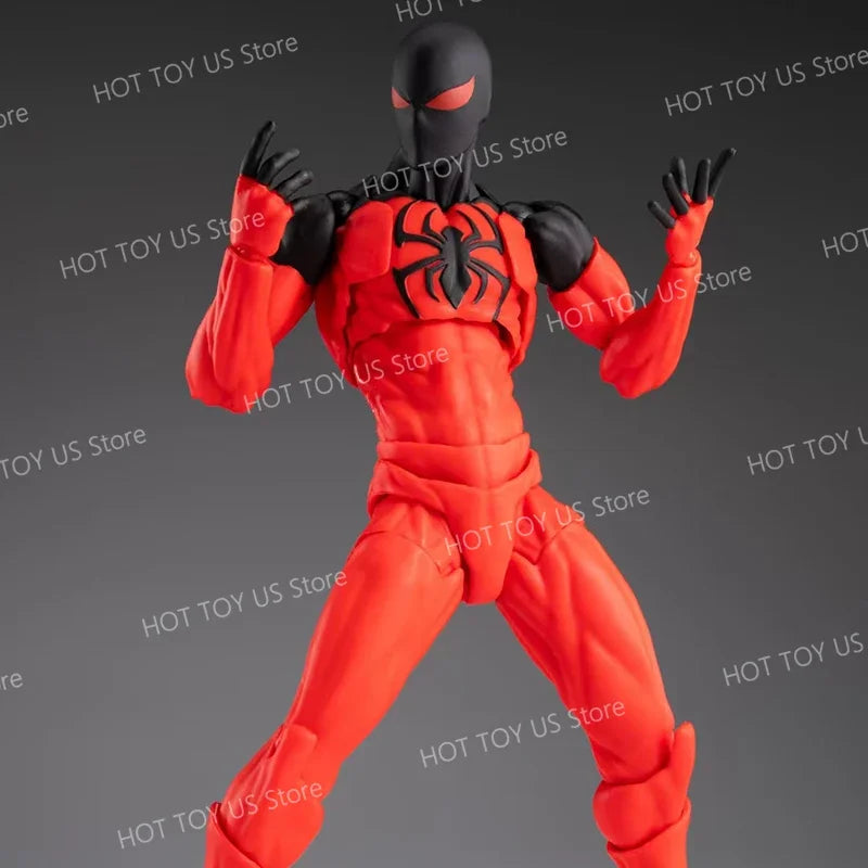 Mess Toys Spider Man Symbiote Spiderman Messtoys Black Suit Neighbor Scarlet Spider Anime Action Figure Gifts Toys