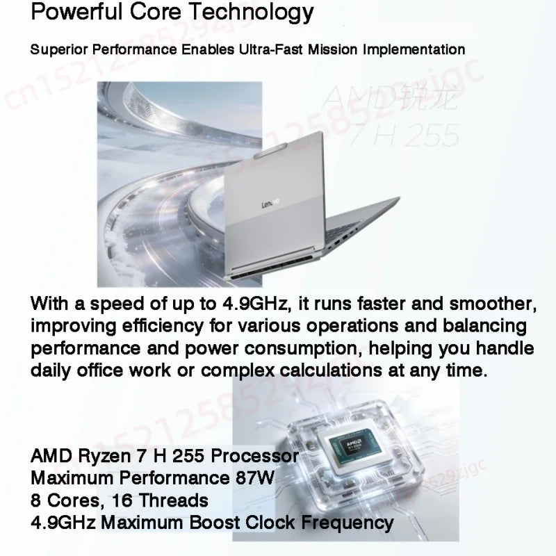 Lenovo ThinkBook 14+2026 Laptop Ryzen 7 H 255 32GB RAM 1TB SSD Graphics AMD Radeon 780M 14.5-inch 3K IPS LED 120Hz Screen