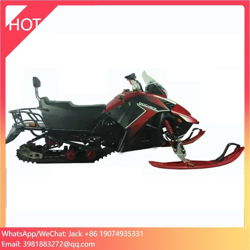 Factory Wholesale Crawler 2-seater Adult Automatic Snowmobile ATV/UTV 150CC Ice Motorcycle