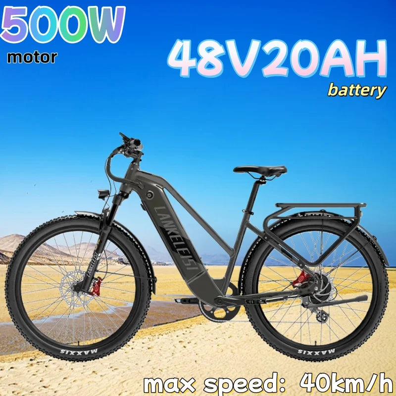 MX600 Electric Bicycle 500W motor Mountain e-bike 48V 20Ah battery 40km/h 27.5 inch tire Mountain rubber Sports Electric bike
