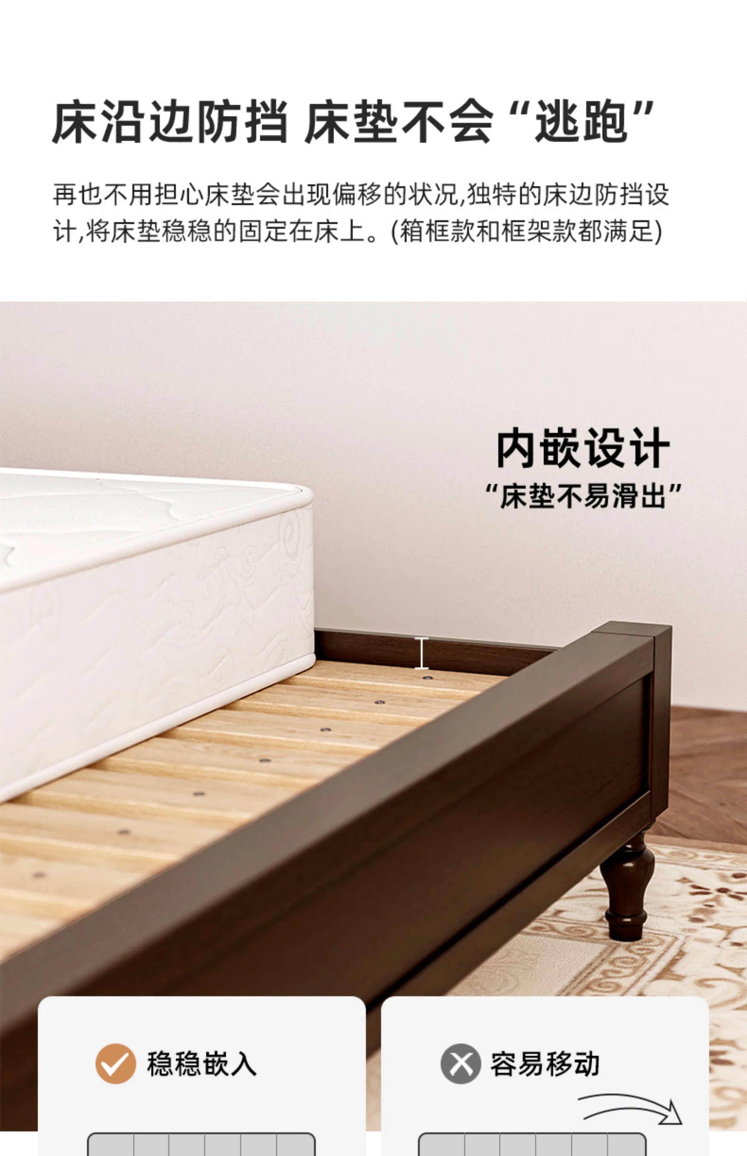 Design Full Size Bed Frame Wood Storage Space House Bedroom Bed Bases Frames Luxury Platform Cama De Casal Home Furniture