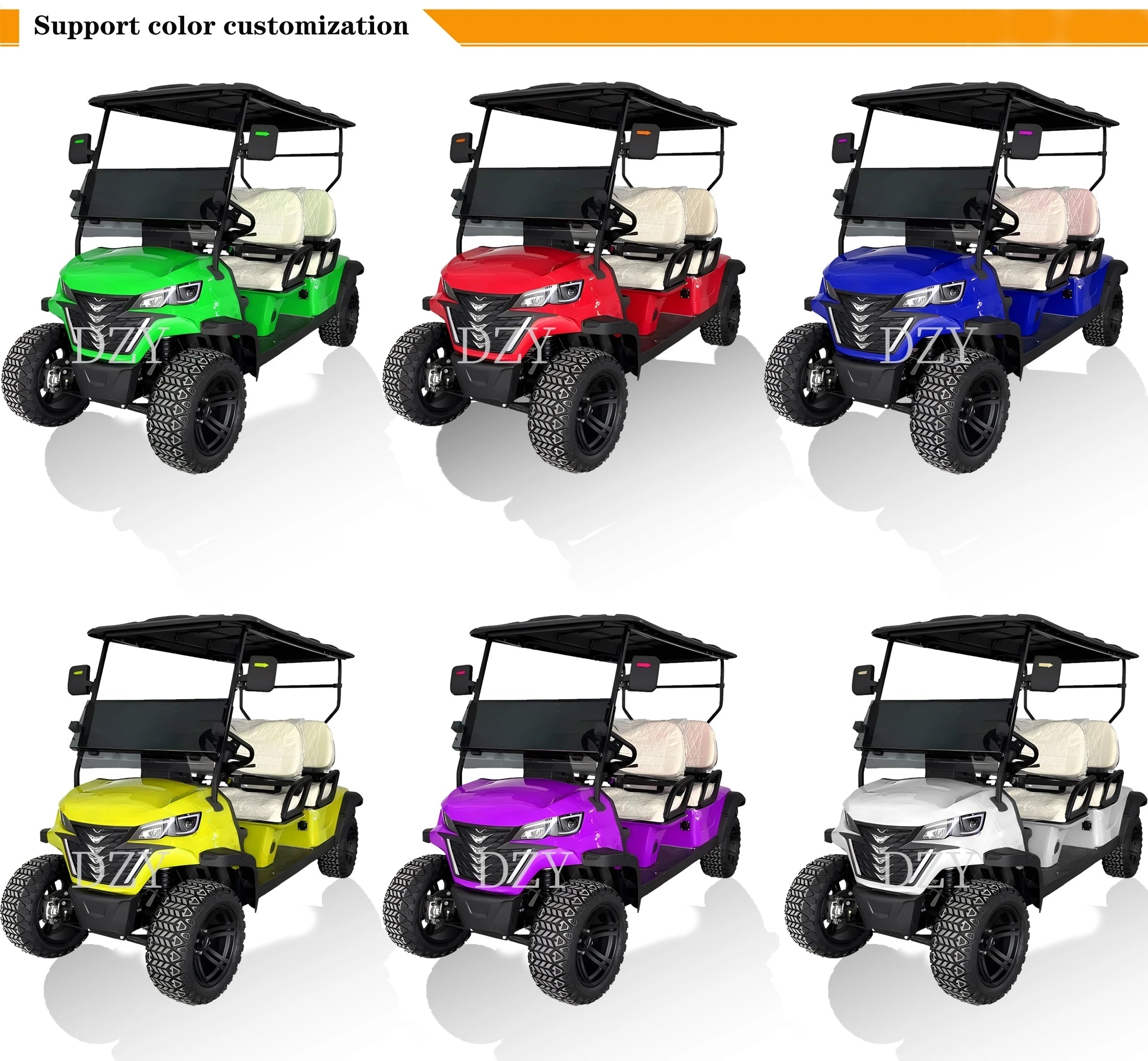 2026 electric golf cart OEM hunting carts new design customizable golf course cart luxury street legal electric sightseeing cart