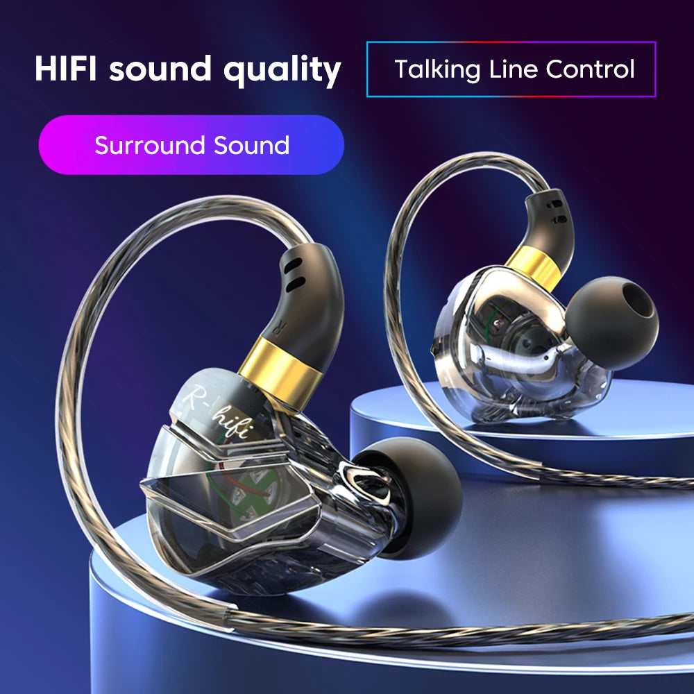 OLAF HiFi Type C Gaming Headphones Wired Earphones Handsfree Bass Stereo 3.5mm Headset Gamer Sports Earbuds Noise Cancelling