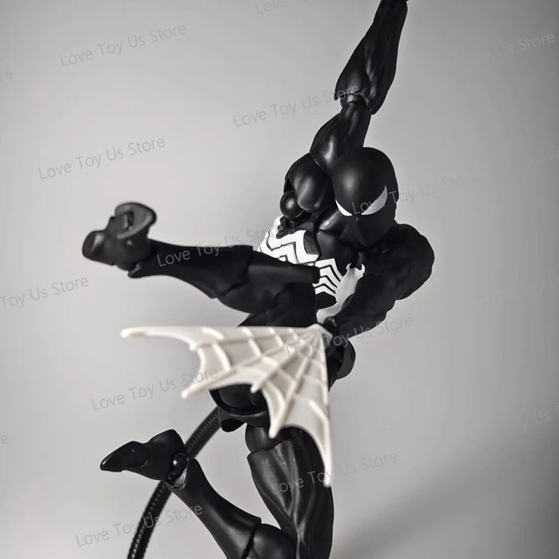 Original Mess Toys Spider Man Symbiote Spiderman Messtoys Black Suit Neighbor Scarlet Spider Anime Action Figure Gifts Toys