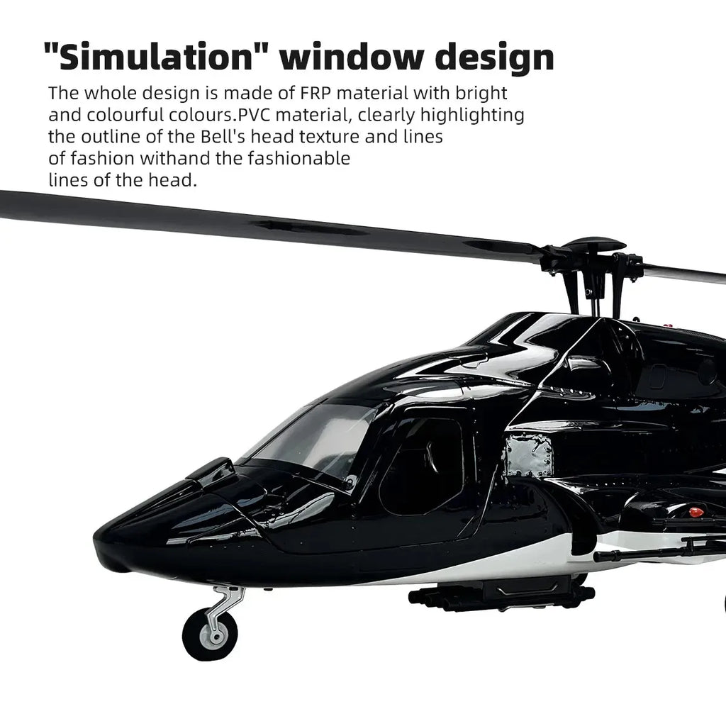 Roban 470 Size Airwolf RC Helicopter GPS Mode X2 Flight Control System LED Lighting System RTF Version