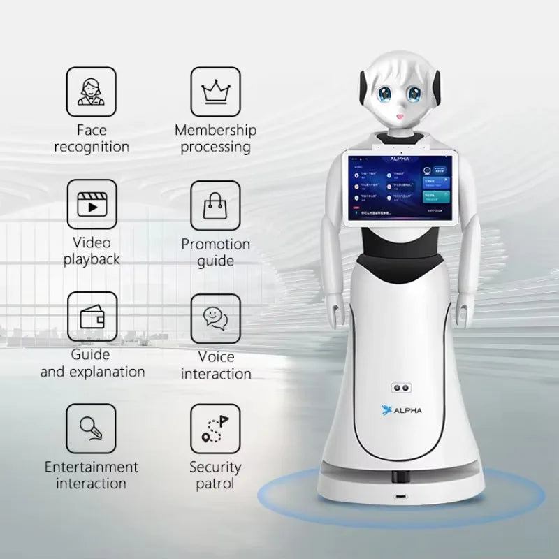 2026-Intelligent Handling Safety Patrol Automatic Vacuum Cleaner Ticari Glambot Robot