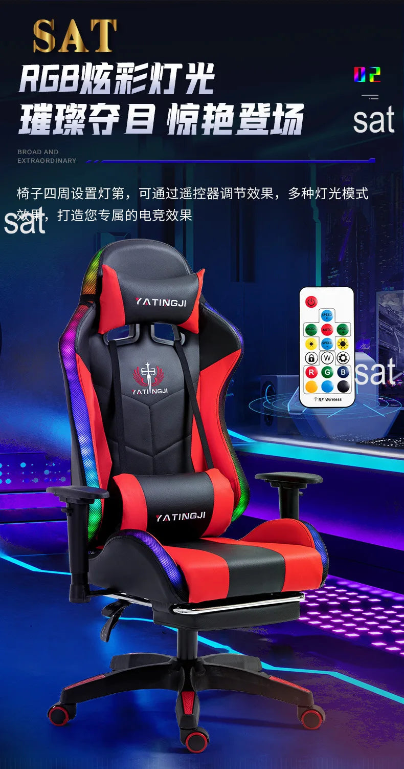 Rgb Leather Ergonomic Computer Chair Office Anji Gamer Pc Racing Game Scorpion Wholesale Gaming Chair Fabric and Table Chairs