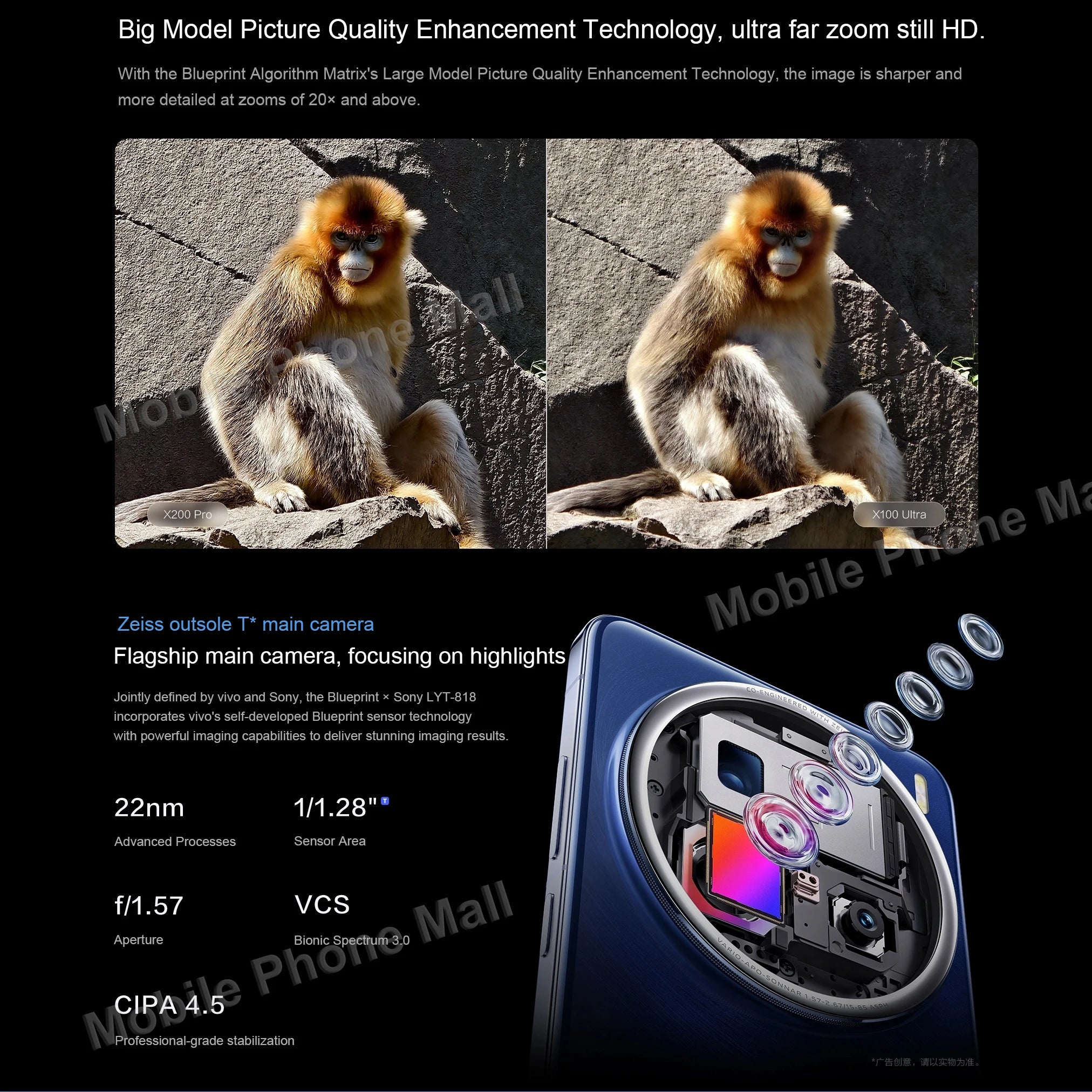 New Original Vivo X200 Pro 5G Mobile Phone 6.78 Inches 120Hz Screen Dimensity 9400 Camera 200MP Battery 6000mAh Smartphone
