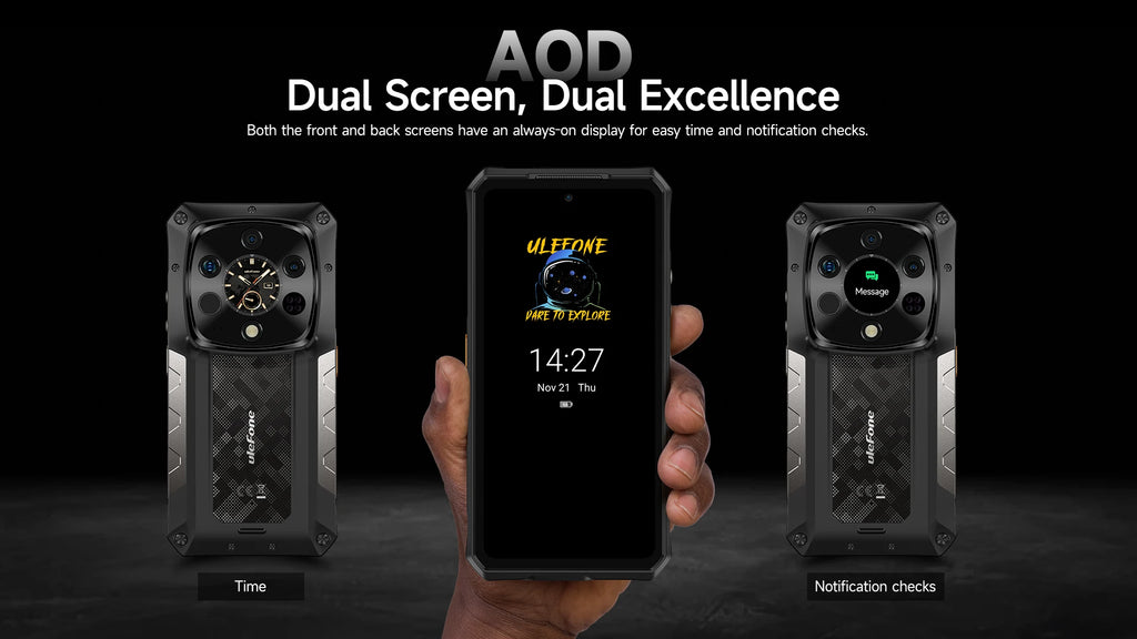 Ulefone Armor 28 Ultra 5G AI Thermal Imaging Rugged Phone 1TB ROM 32GB RAM Dimensity 9300+ Android AMOLED 6.67" Smartphone