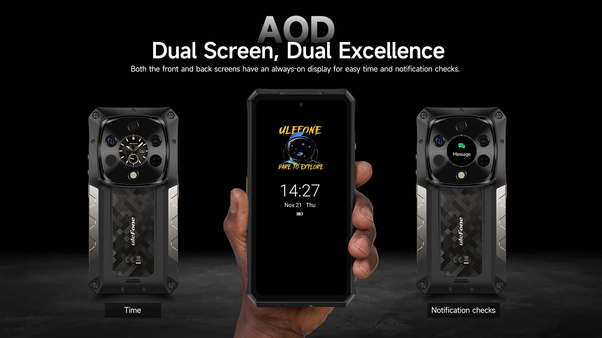 Ulefone Armor 28 Ultra 5G AI Thermal Imaging Rugged Phone 1TB ROM 32GB RAM Dimensity 9300+ Android AMOLED 6.67" Smartphone