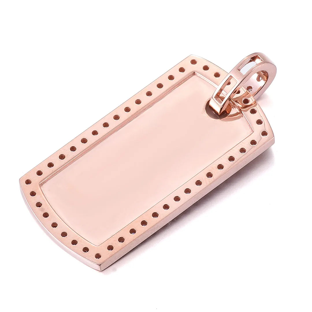 Provence Square Pendant for Men Moissanite Hip Hop Pendants for Women 10K Rock Drop Pendant Miami Rapper Pendant for Man