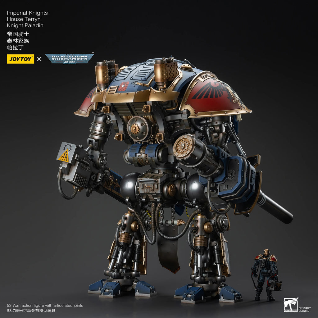 JOYTOY Warhammer 40K 1/18 Imperial Knights House Raven Knight Errant House Terryn Paladin Anime Figures Toys Mech Model