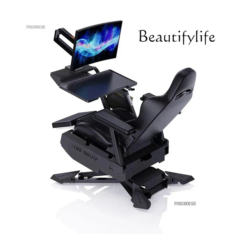 Office Chairs Zero Gravity Notebook Cockpit Gaming Chair Multifunctional Comfortable Computer Chair Lazy Cockpit Integrated