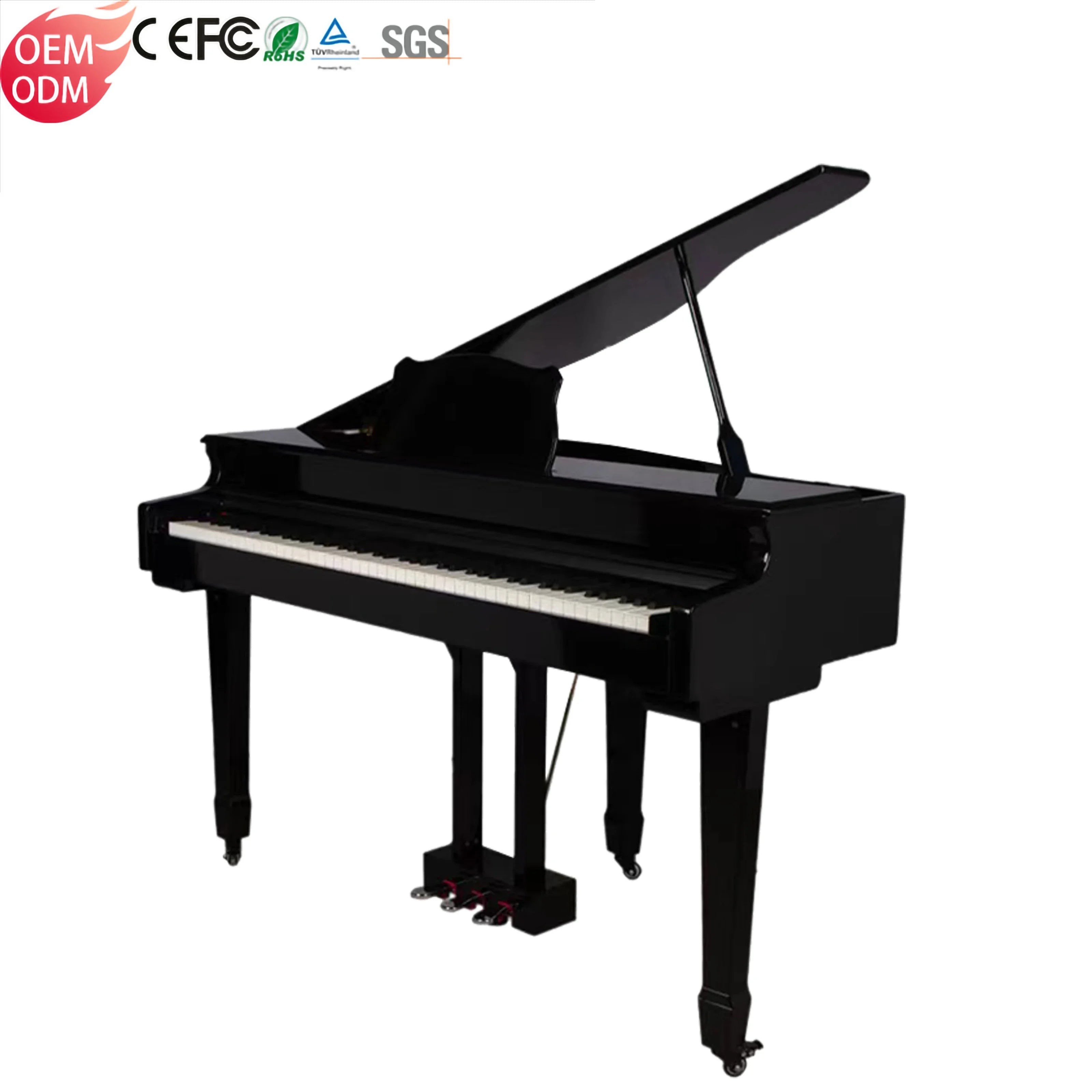 88-Key Professional Grand Digital Piano Weighted Electronic Keyboard Synthesizer Musical Instrument for Stage Studio Practice