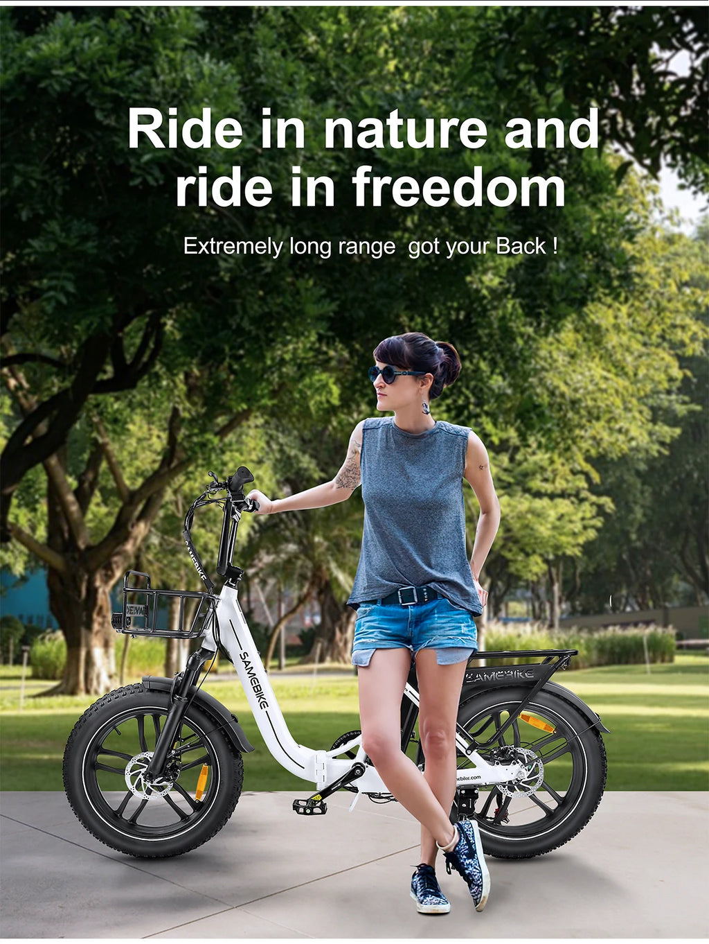 Folding E-bike 500W Brushless Motor 36V13AH Battery Electric Bike Alluminum Alloy All Terrain 20*4Inch Fat Tire Electric Bicycle