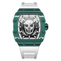 BONEST GATTI Watch for Men Man Automatic Watch Barrel Skeleton Carbon Fiber Men Skeleton Fashion Sports Style Man Watches