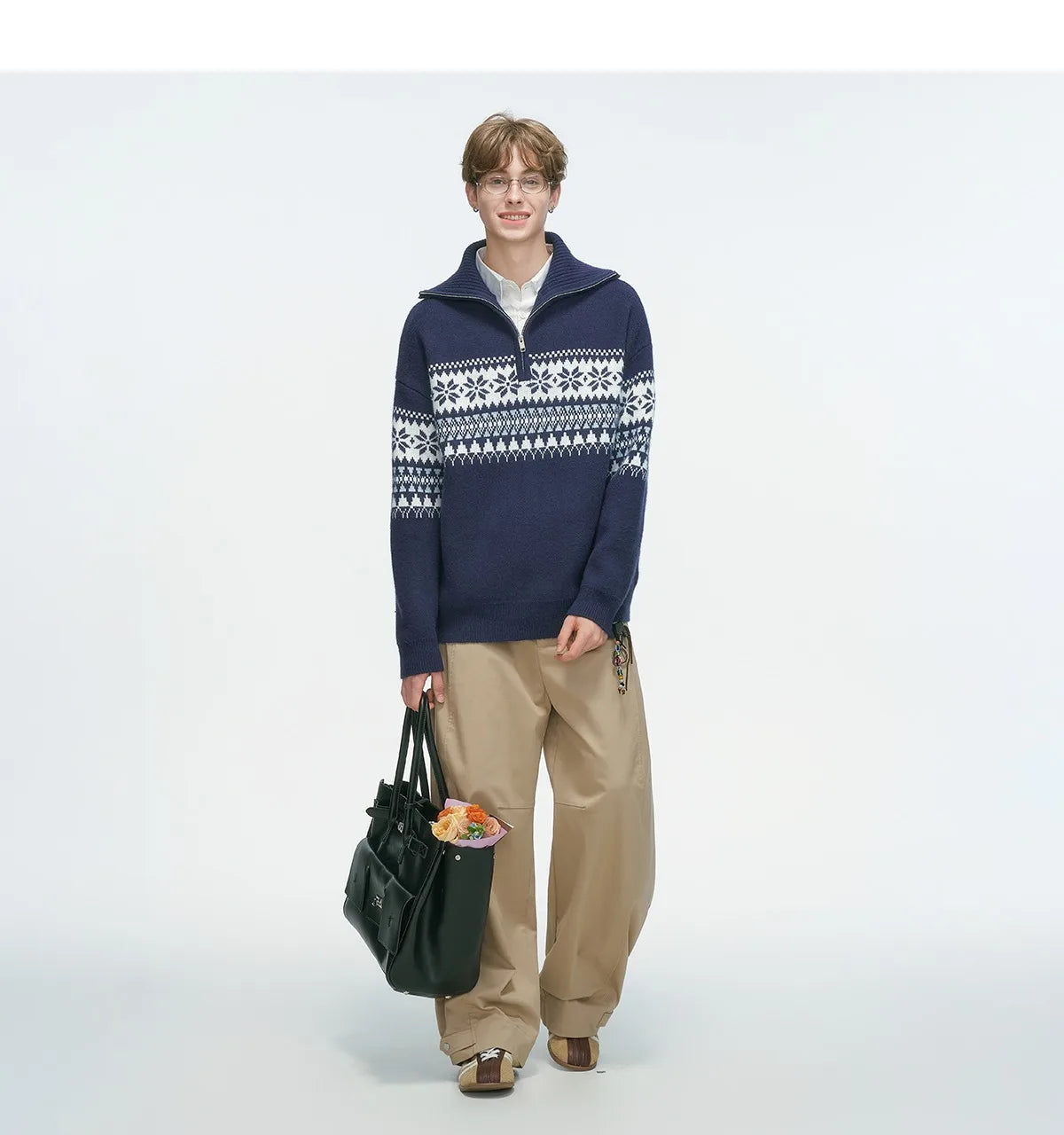 Fur Collar Pullovers Anime Mens Plaid Checkered Pattern Traditional Classic Autumn Winter Business Office School Preppy Style OL