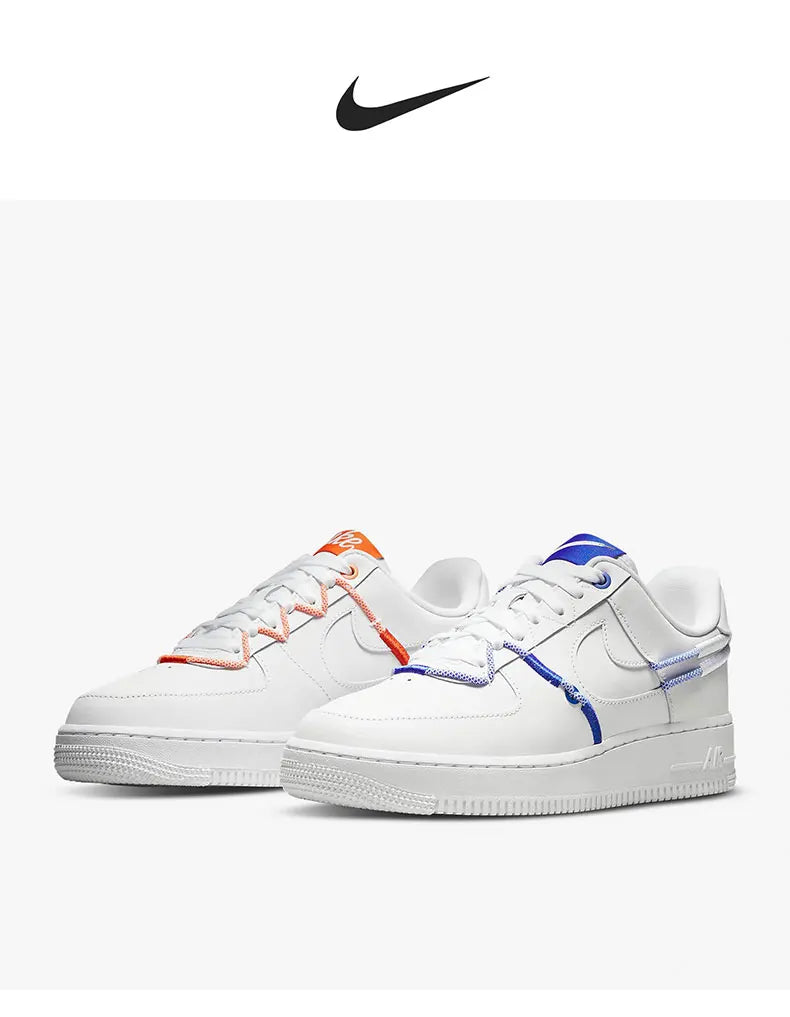 Nike Authentic Air Force 1 07 LX AF1 Women's Contrast Sneakers DH4408-100