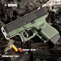 Mini G26 Pocket Toy Gun Continuous Shell Throwing Macara Education Gun Model Soft Bullet Launcher BlowBack Airsoft Small Pistol