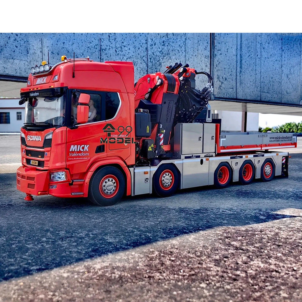 F1650 RC Crane R650 RC Truck 10x10 1/14 Metal Hydraulic Crane Truck Model Advanced Engineering Machinery RC Car Toy