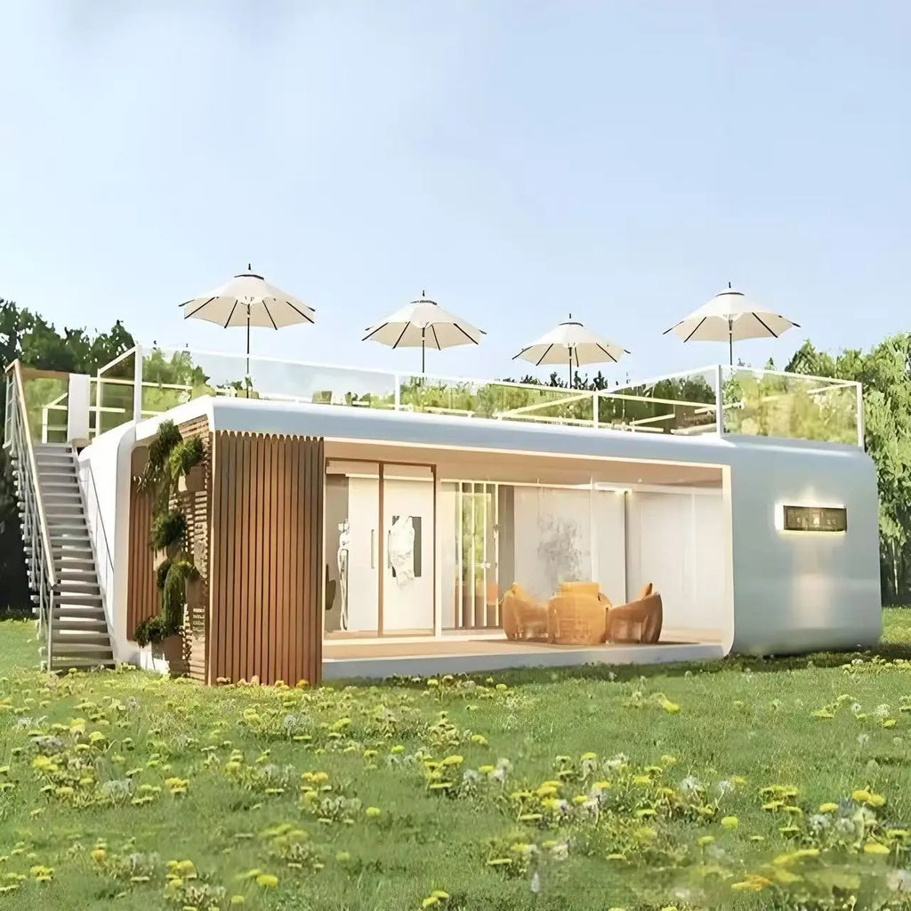 Modify Shipping Container Houses Expandable 20ft Mobile Home Portable Worker Camp Cabin Temporary Office Housing Unit