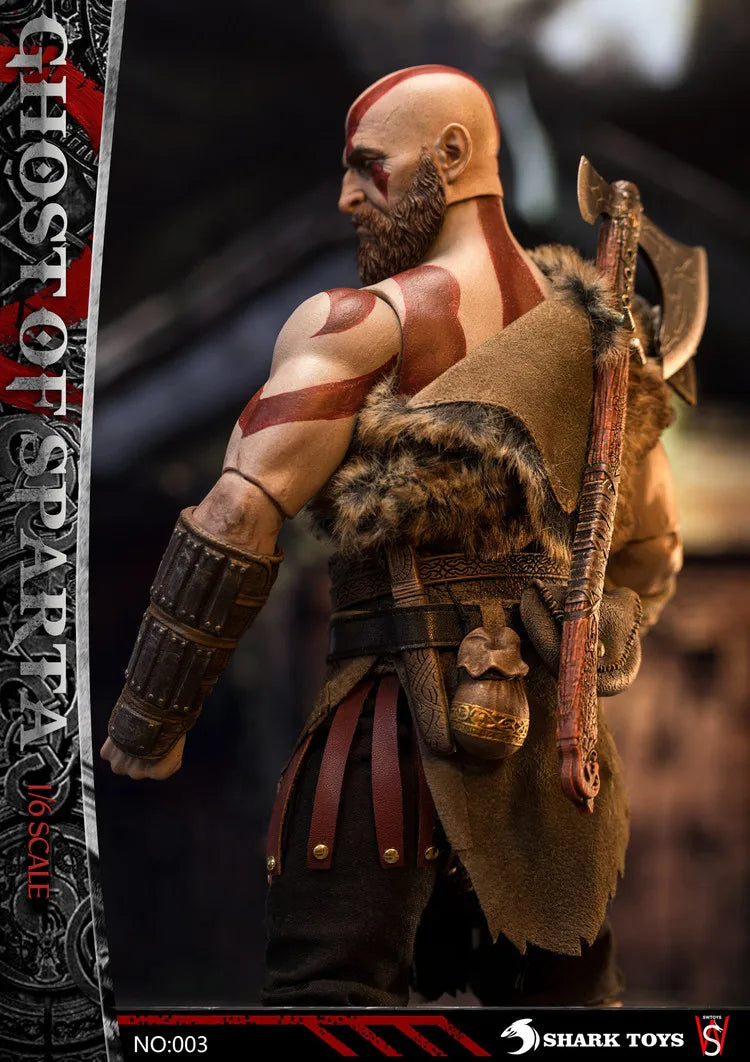 SWTOYS Original Spartan Warrior, God of War Series Kratos Anime Action Figure Model Toys Movable Model Ornaments Gifts Fo Boys