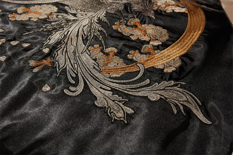 A005 Design Baseball Jackets For Man Heavy Embroidery Loose Fit Autumn Top Quality Polyester Chinese Style Chamarras Para Hombre
