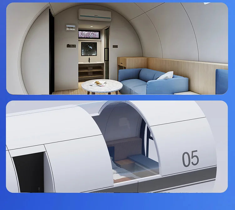 Prefab Detachable Container House Sleep Tiny Outdoor Garden Office Pods Steel Material Villa for Holiday Village