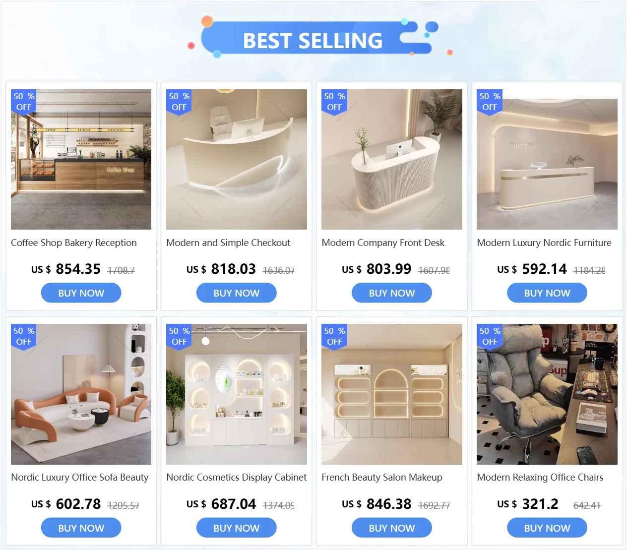 Italian Style Clothing Shop Reception Desks Hotel Luxury Beauty Salon Reception Desks Simplicity Office Furniture Recepce HBRD