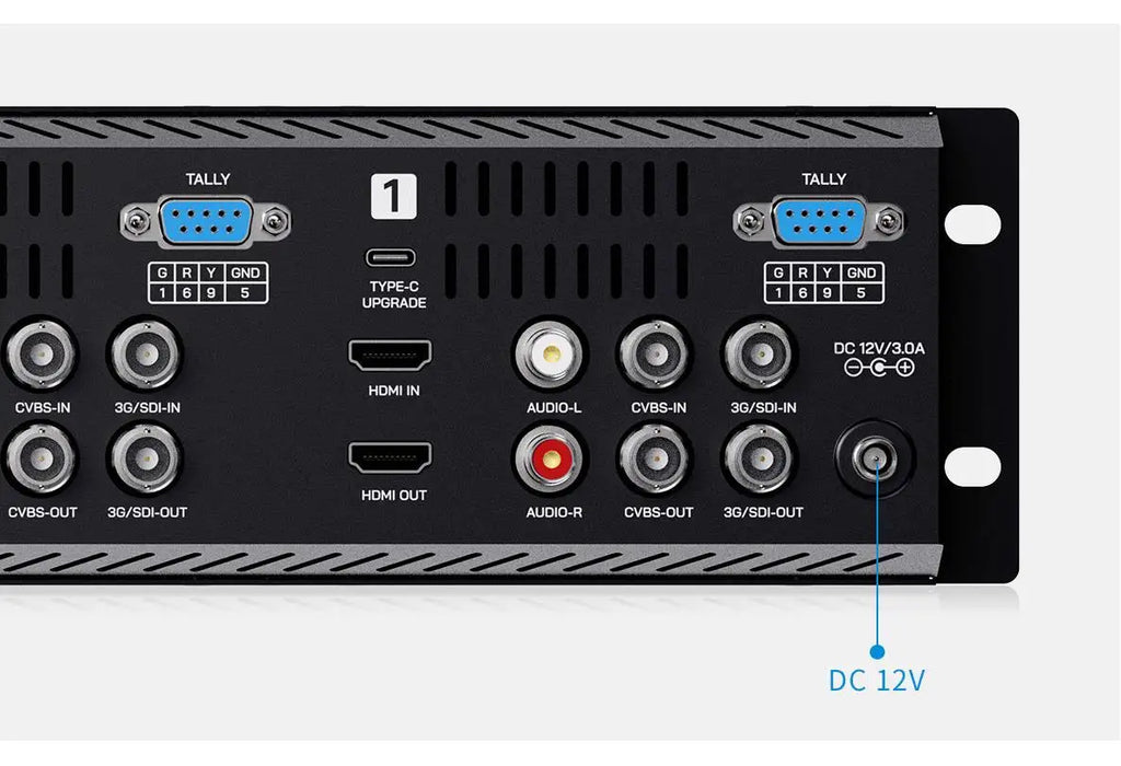 FEELWORLD Q41 Quad 4.5" 2RU Rackmount Monitor 3G-SDI 4KHDMI AV input and output 1280x720 pixels