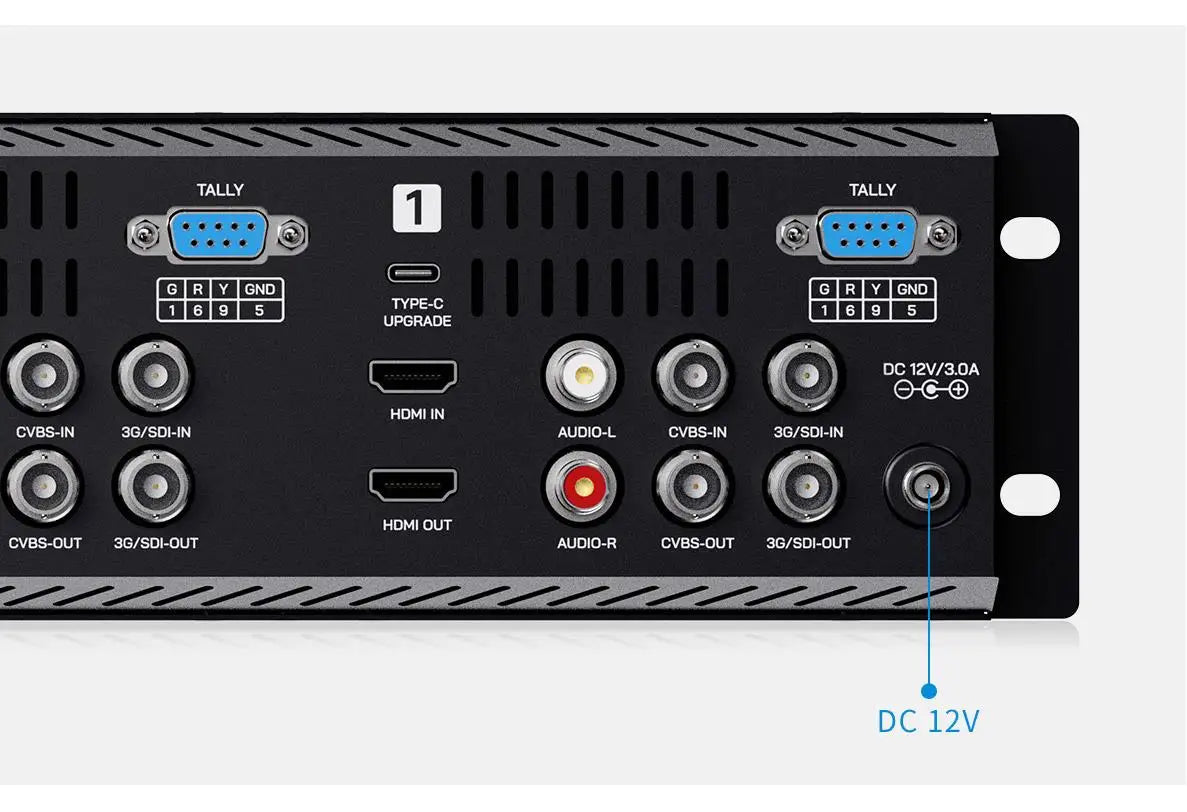 FEELWORLD Q41 Quad 4.5" 2RU Rackmount Monitor 3G-SDI 4KHDMI AV input and output 1280x720 pixels
