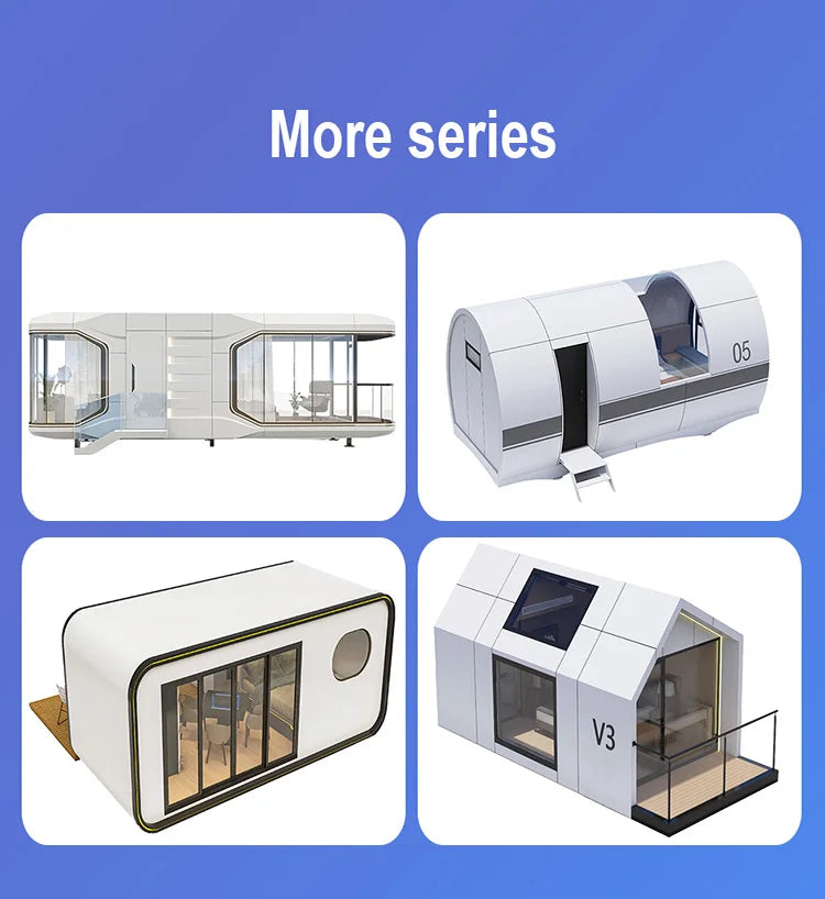 Fully Equipped Mobile Cabin Tiny Living Prefab Steel Container House Chinese Modular Hotel for Home Prefab Houses