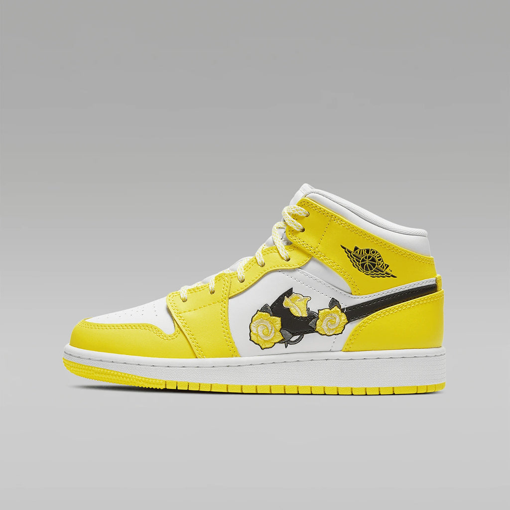 Nike Authentic AIR JORDAN 1 MID SE (GS) Women's Casual Kids' Sneakers AV5174-700