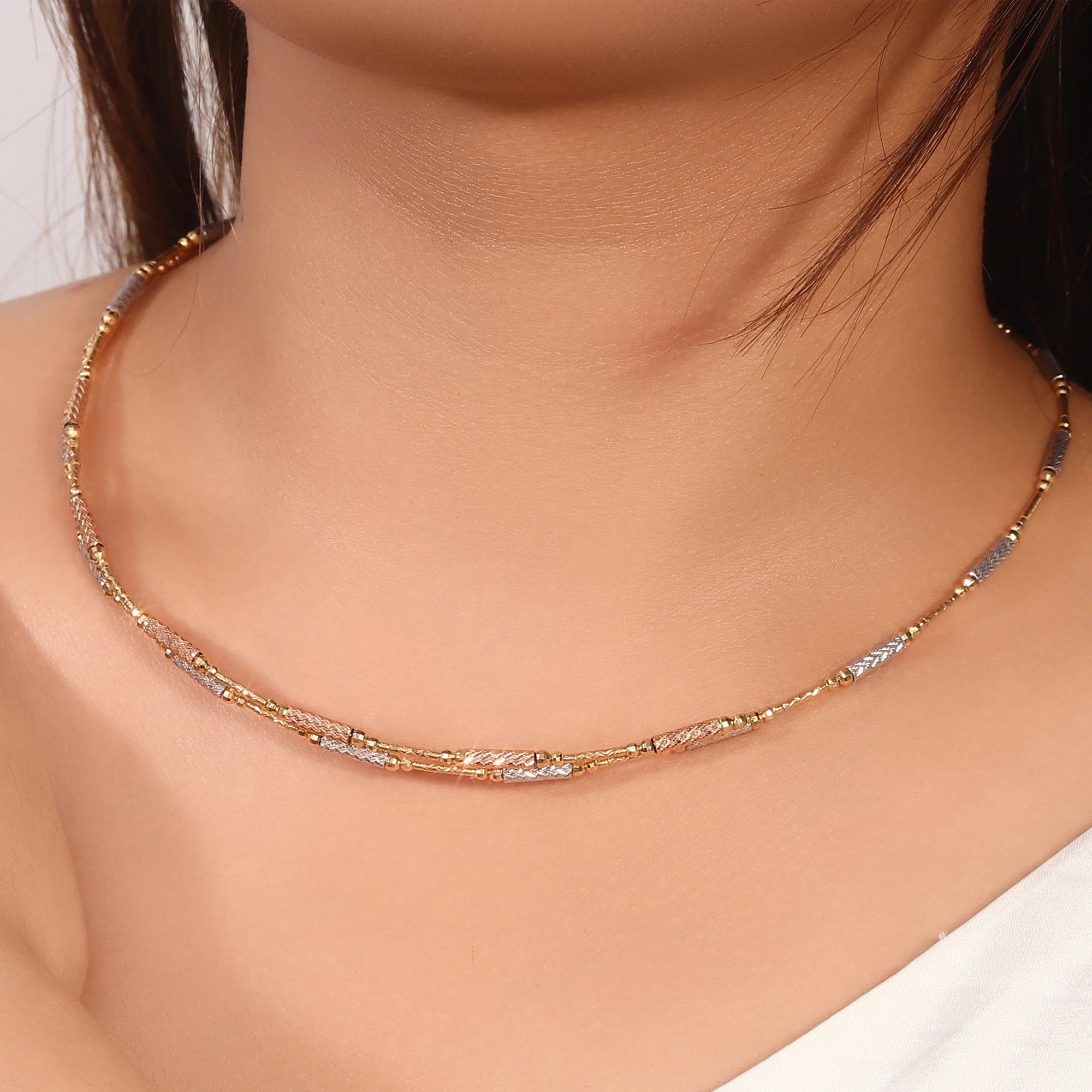 Provence 18K Solid Gold Magnetic Bracelet/Necklace Premium Luxury Jewelry Gift for Women Men Trendy Link Chain Fine Jewelry