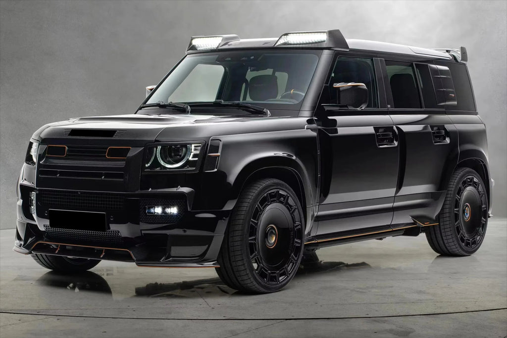 For Defender Upgrade MSY Style Carbon Fiber Body Kit with Front Lip Diffuser Spoiler Wheel Car Accessories